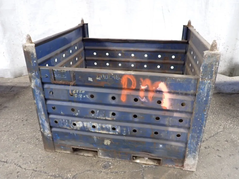 46 1/2' X 52" X 35" Stackable Metal Bin