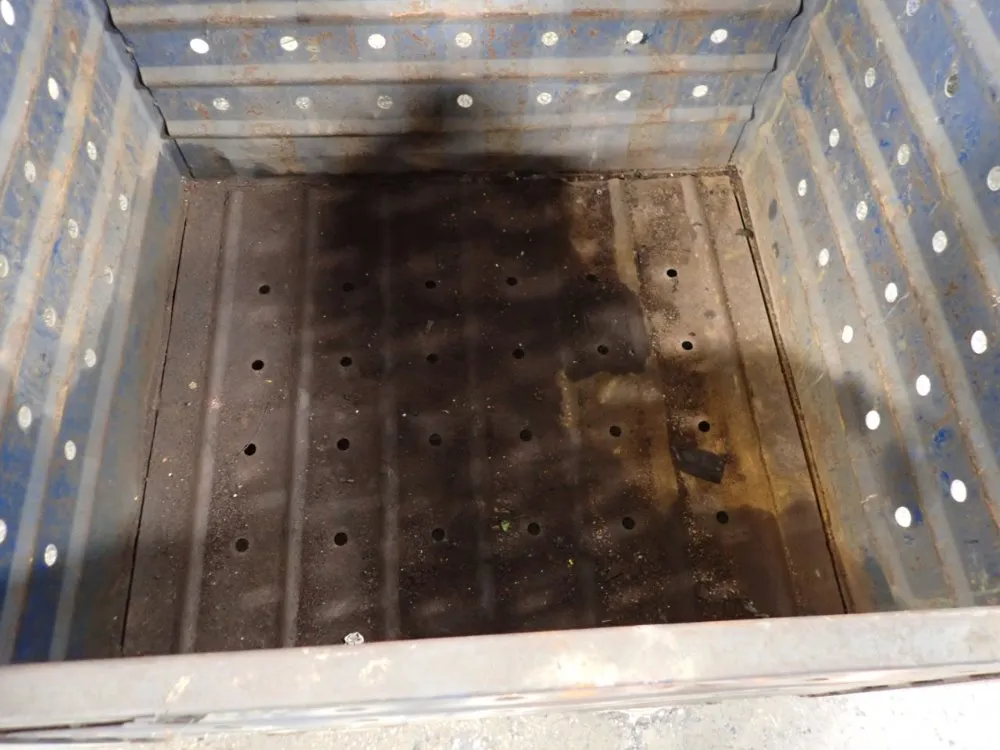 46 1/2' X 52" X 35" Stackable Metal Bin