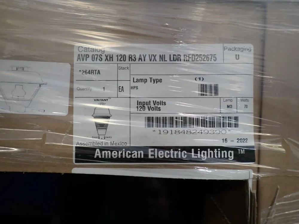 Luminare Exterior Light Fixture - Avp075xh120r3aymxnlldrrfd252675