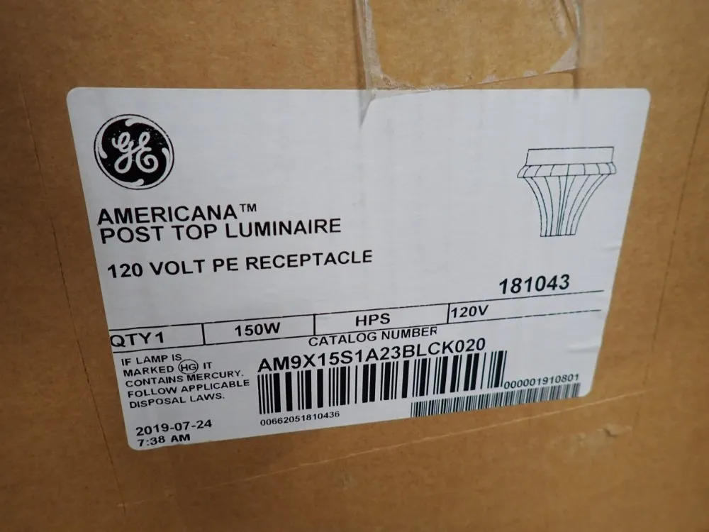 General Electric Exterior Light Fixture