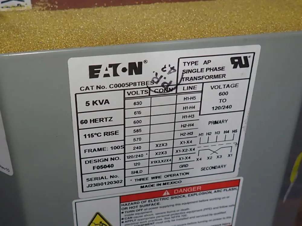 Eaton 5 Kva Transformer - C0005p8tbes