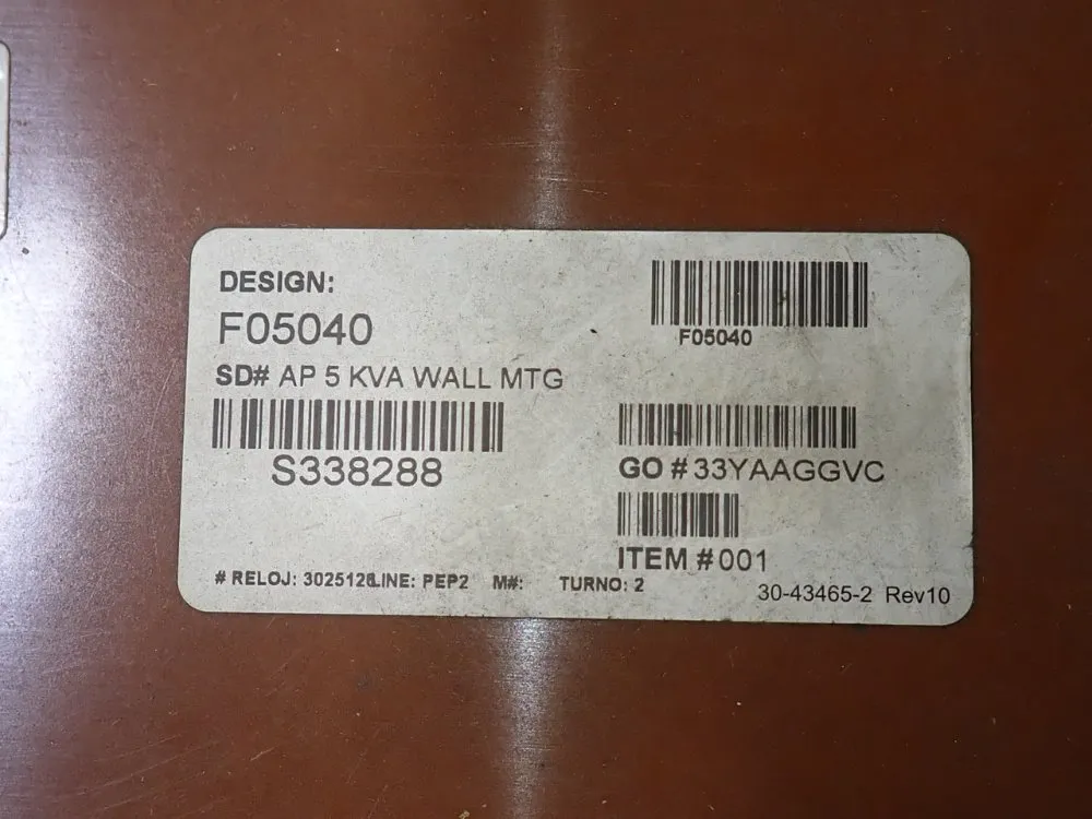 Eaton 5 Kva Transformer - C0005p8tbes