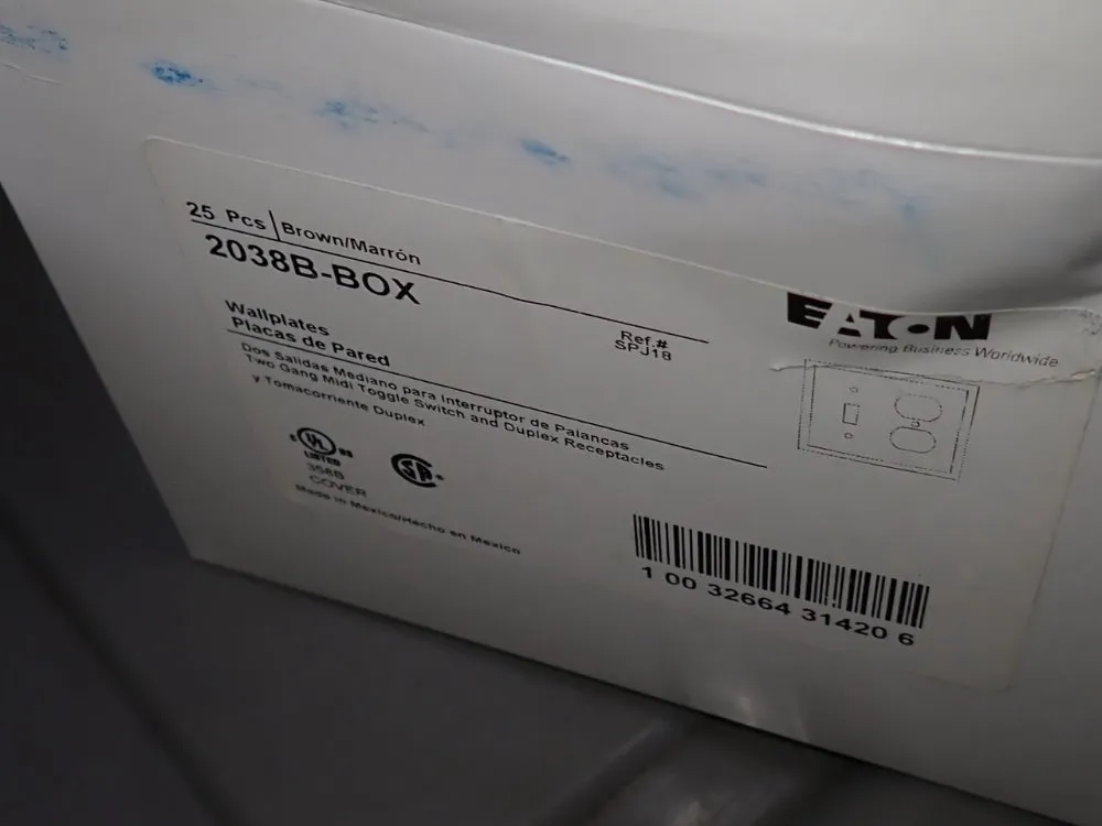 Eaton Outlet Box Covers - 2038b-box