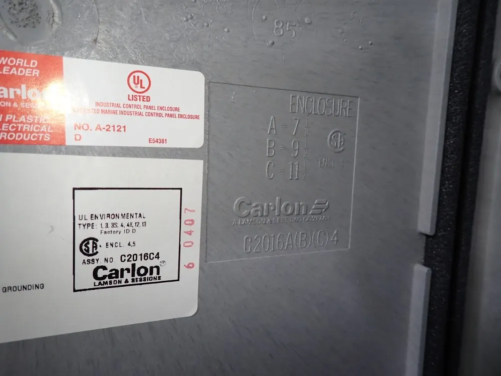 Carlon 20" X 16" X 12" Electrical Enclosure - C2016c4