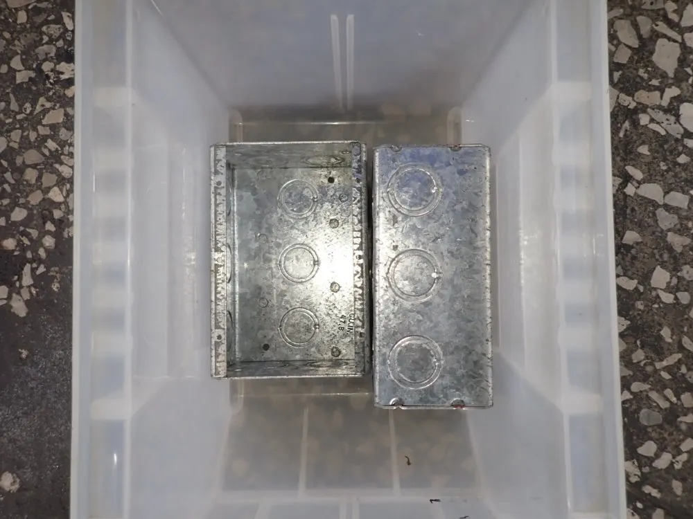 5 1/2" X 3 1/2" X 2 1/2" Outlet Boxes