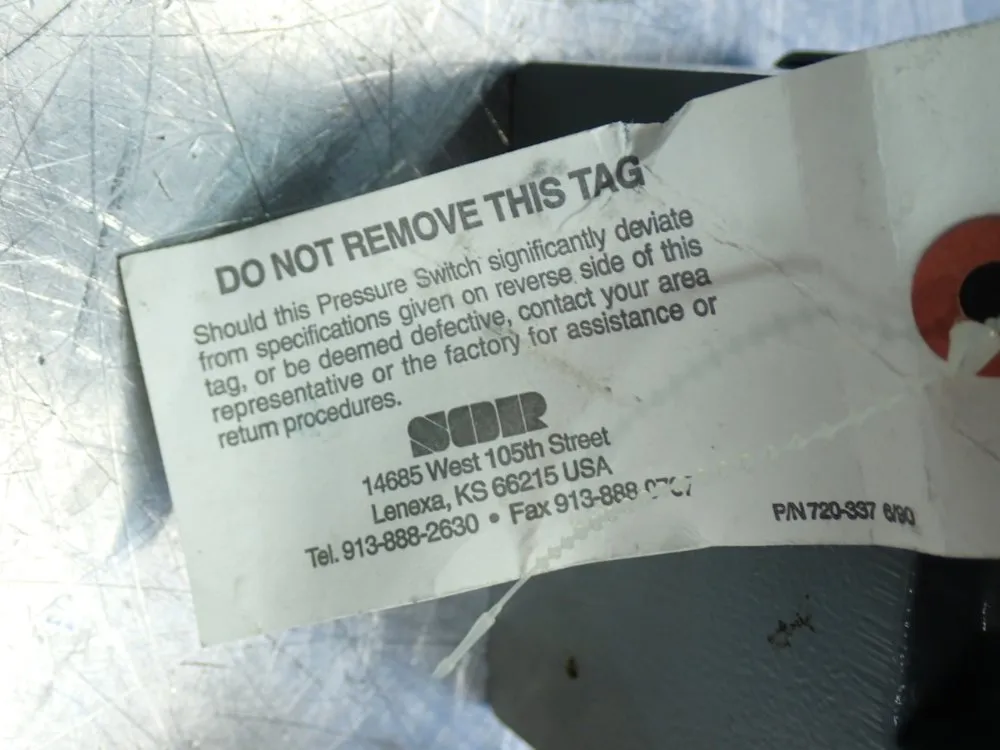 Sor 200psi Pressure Switch - 52nn-k116-m4-b1a