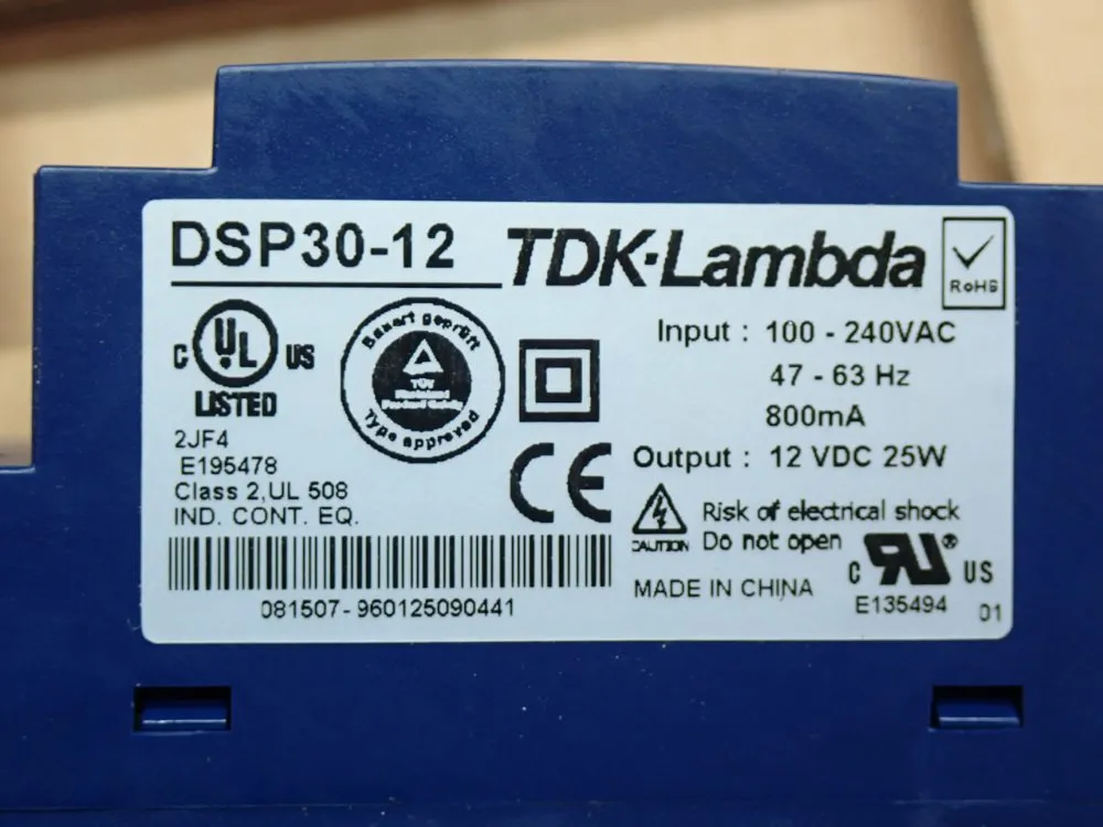 Tdk-lambda Din Rail Power Supply Unit - Dsp30-12