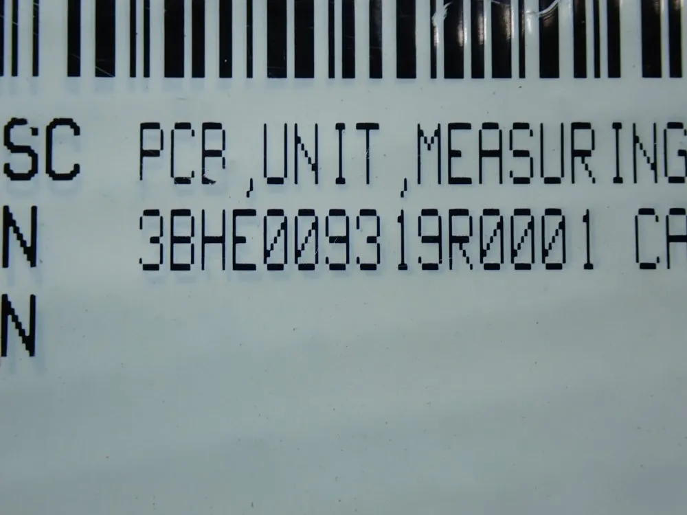 Abb Main Unit Pcb Control Board - 3bhe009319r0001