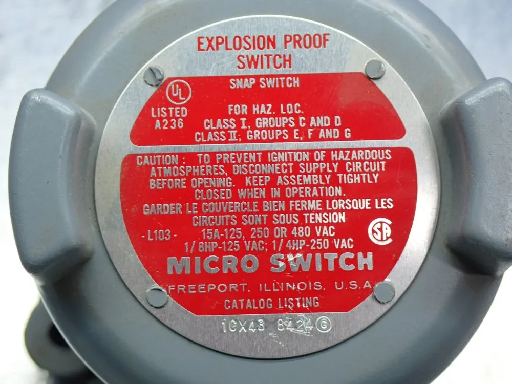 Micro Switch Explosion Proof Switch - 1cx-43