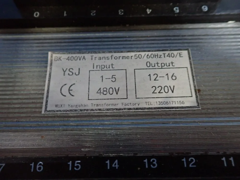 Wuxl Yangsnan Transformer Factory Transformer - Bk-400va