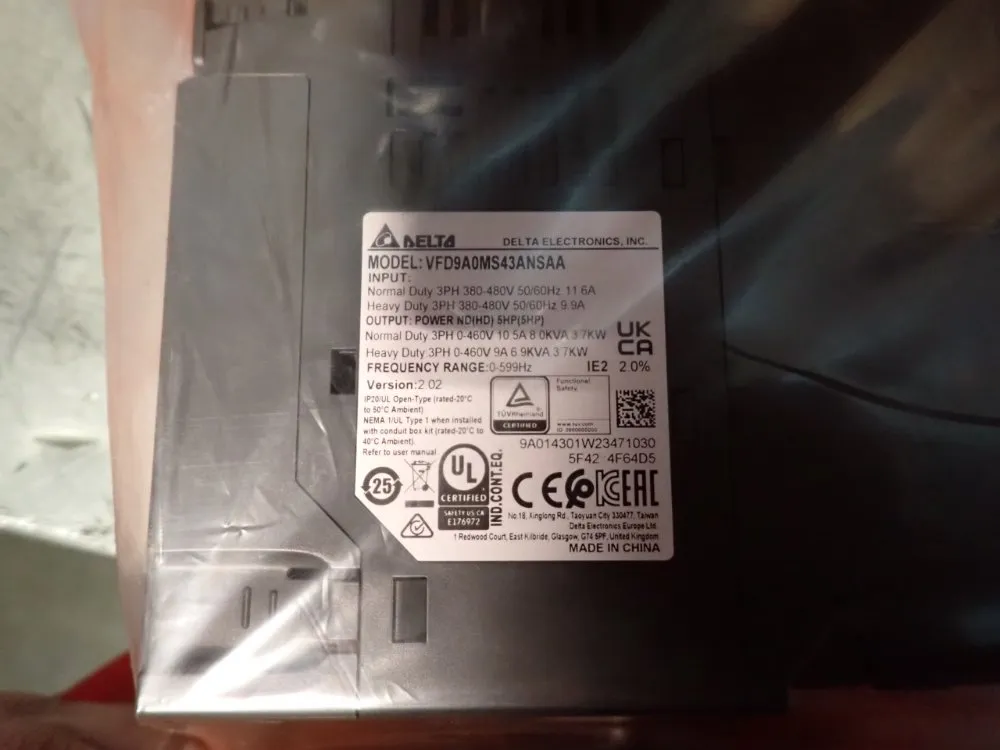 Delta Inverter - Vfd9a0ms43ansaa