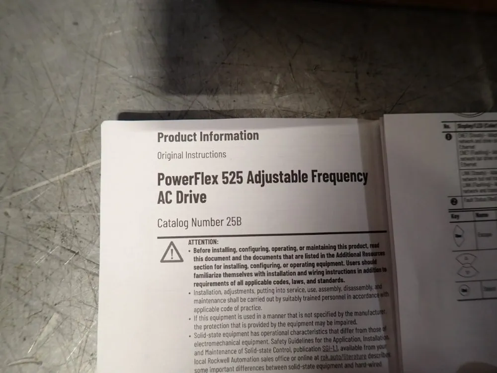 Allen-bradley Power Flex S25 Adjustable Frequency Ac Drive - 25b-d6pon104