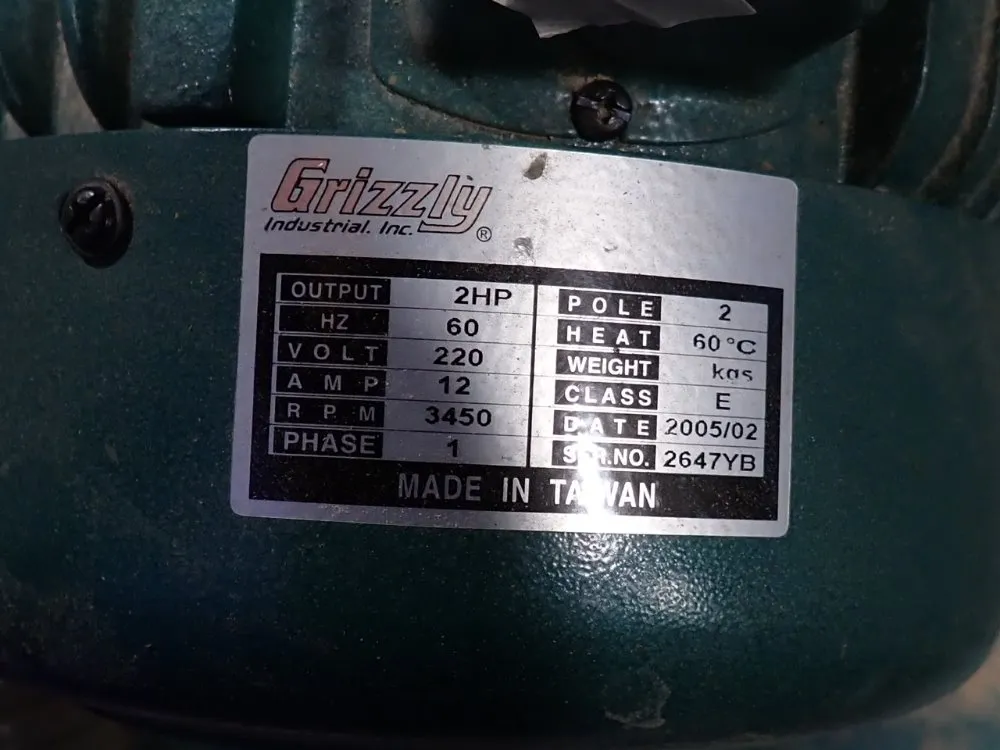 Grizzly Industrial Inc 2 Hp Dust Collector - 200