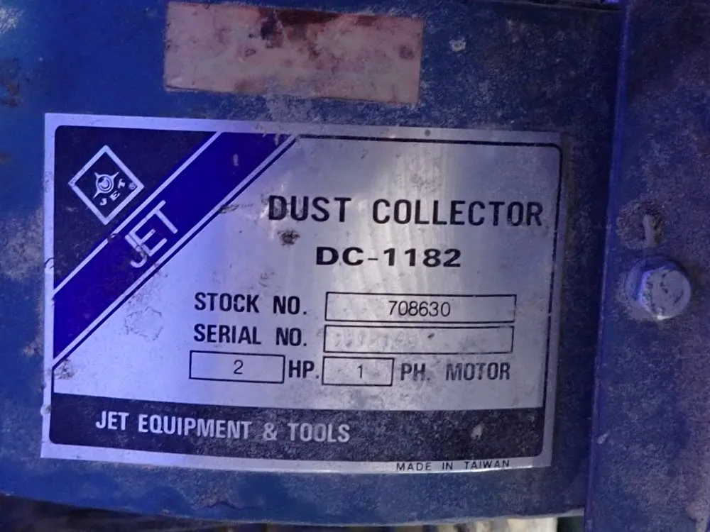 Jet Equipment & Tools 2 Hp Dust Collector - Dc-1182