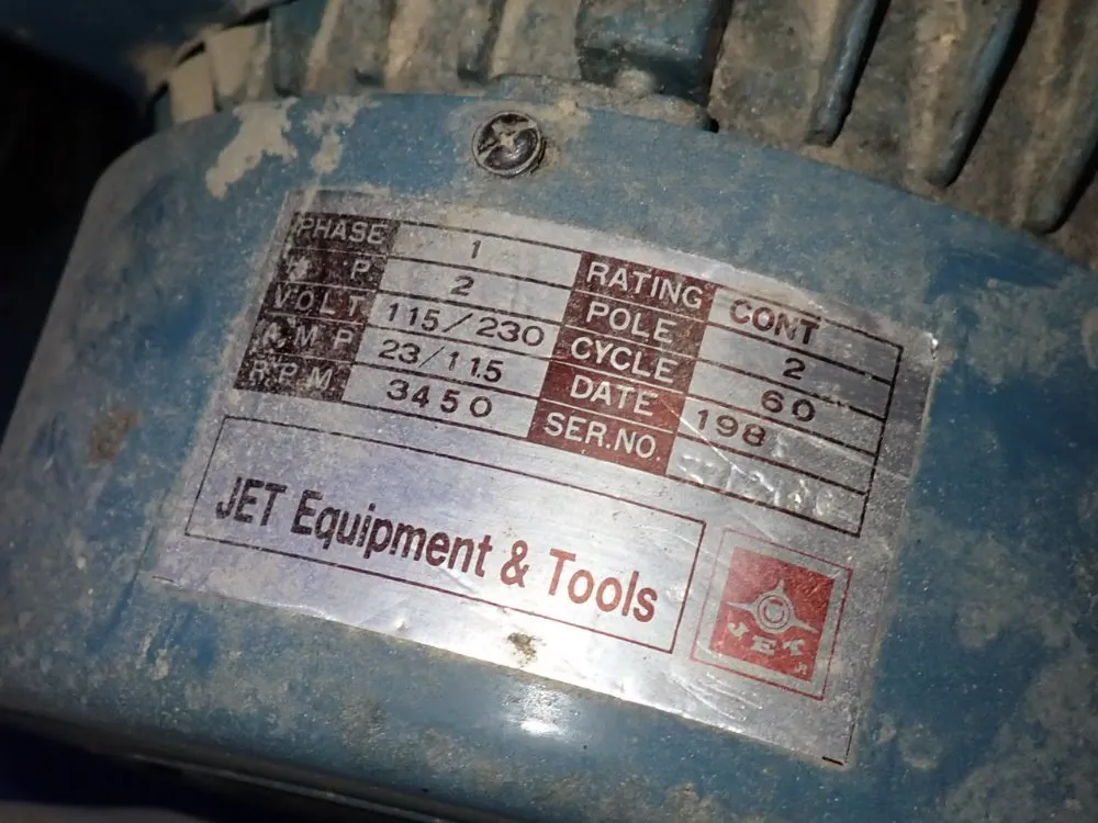 Jet Equipment & Tools 2 Hp Dust Collector - Dc-1182