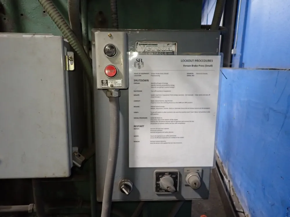 Verson 96" X 45 Ton Press Brake - 12 48