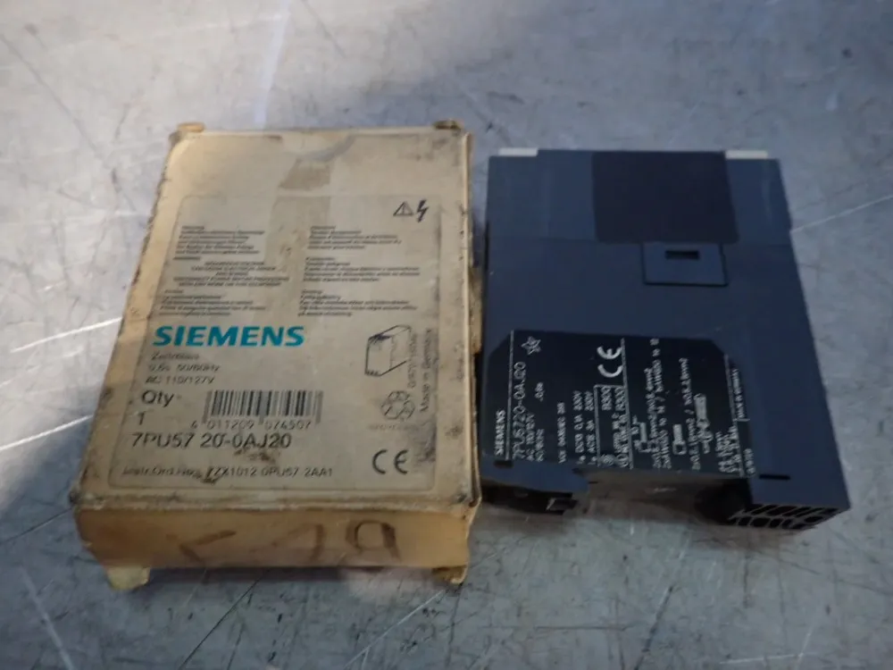 Siemens Time Delay Relay - 7pu57 20-0aj20