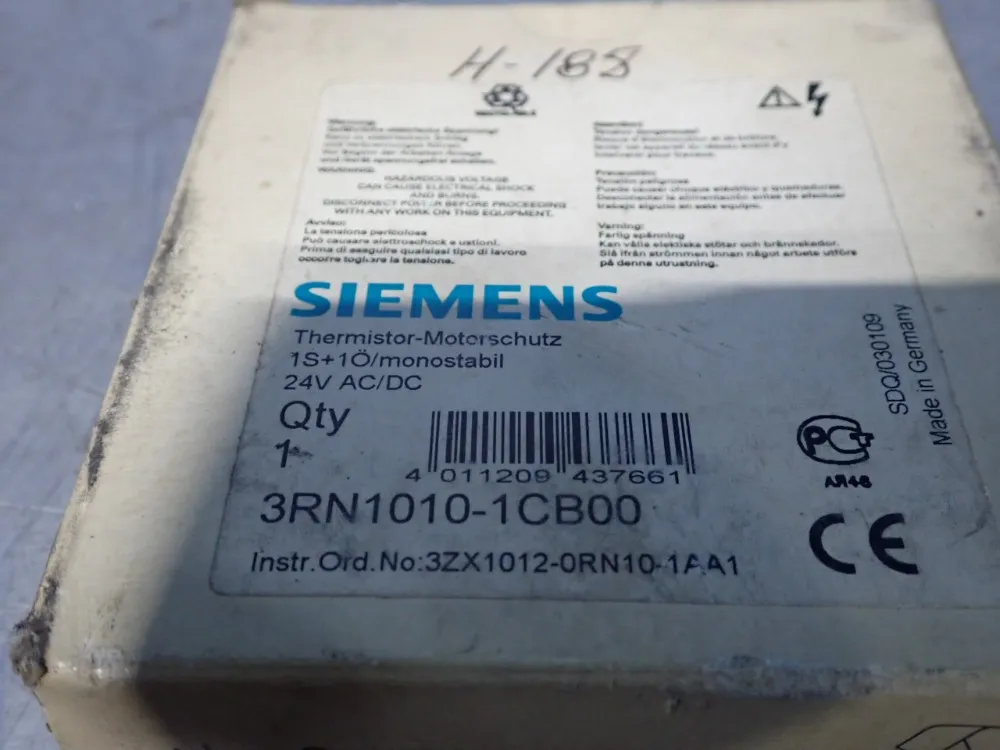 Siemens Motor Protection Relay - 3rn1010-1cb00