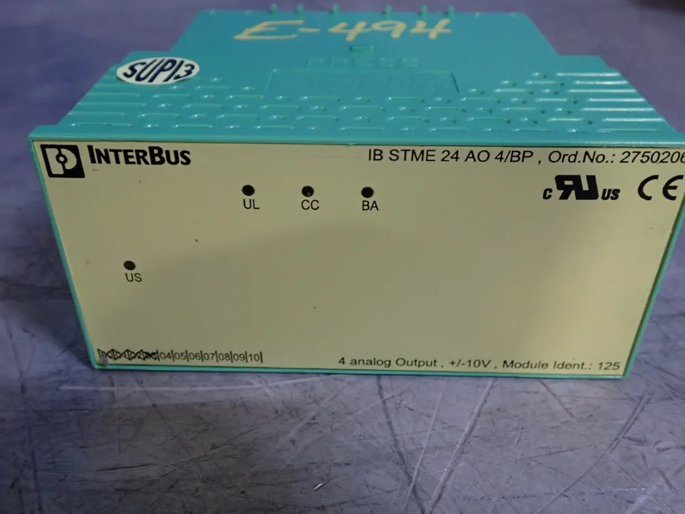 Phoenix Contact Output Module - Ibstme24ao4/bp