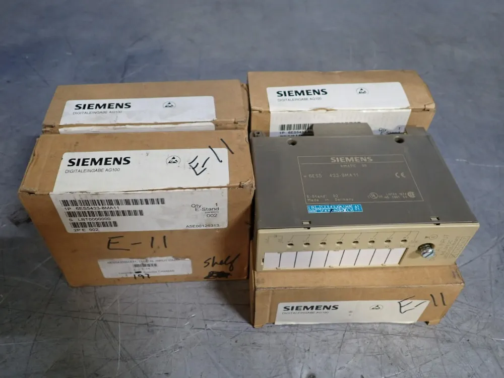 Siemens Lot Of 4 Input Module - 6es5433-8ma11