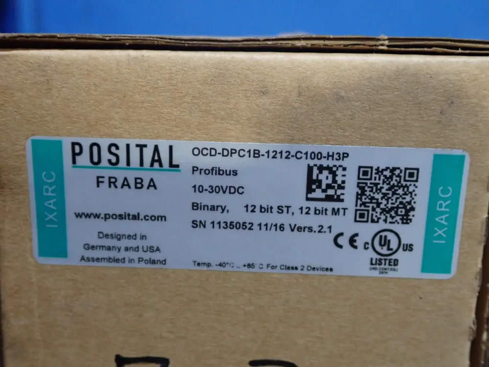 Posital Fraba Rotart Encoder - Ocd-dpc1b-1212-c100-h3p