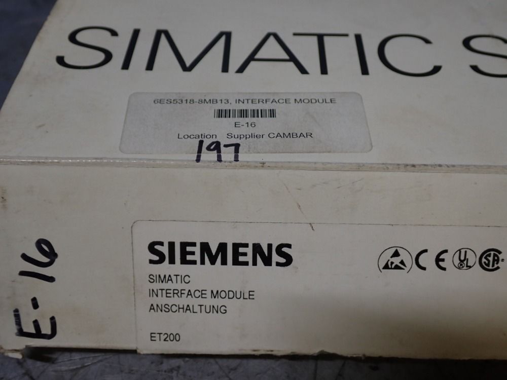 Siemens Interface Module - 6es5318-8mb13