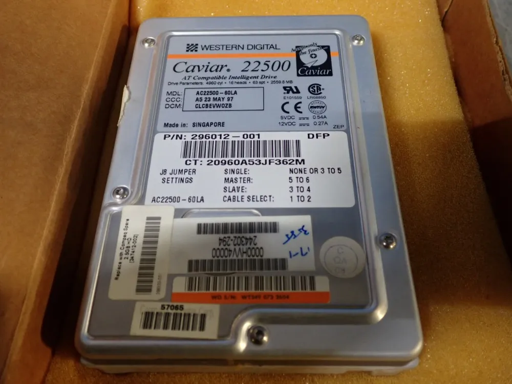 Western Digital Caviar Hard Drive - Ac22500-60la