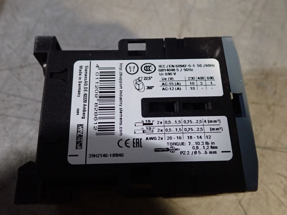 Siemens Contactor Relay - 3rh2140-1bb40