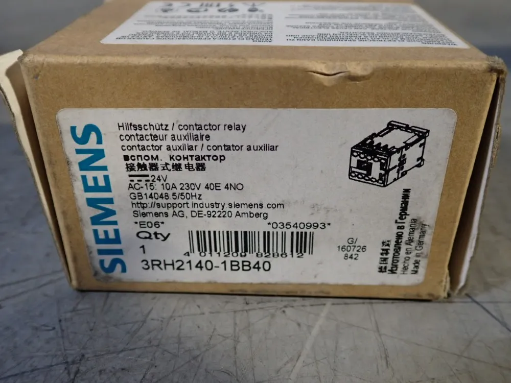 Siemens Contactor Relay - 3rh2140-1bb40