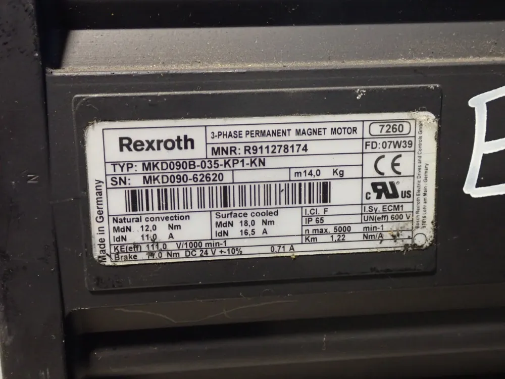 Rexroth Permanent Magnet Motor - R911278174