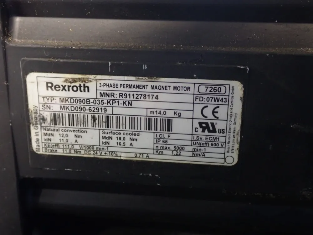 Rexroth Permanent Magnet Motor - R911278174
