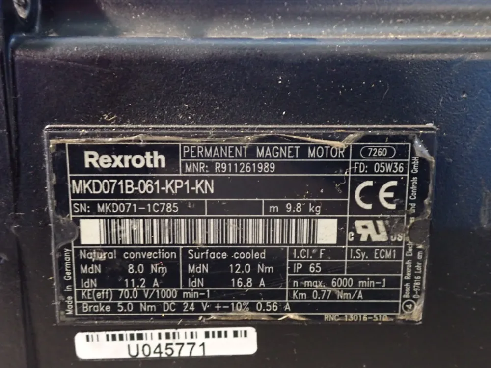 Rexroth Permanent Magnet Motor - R911261989