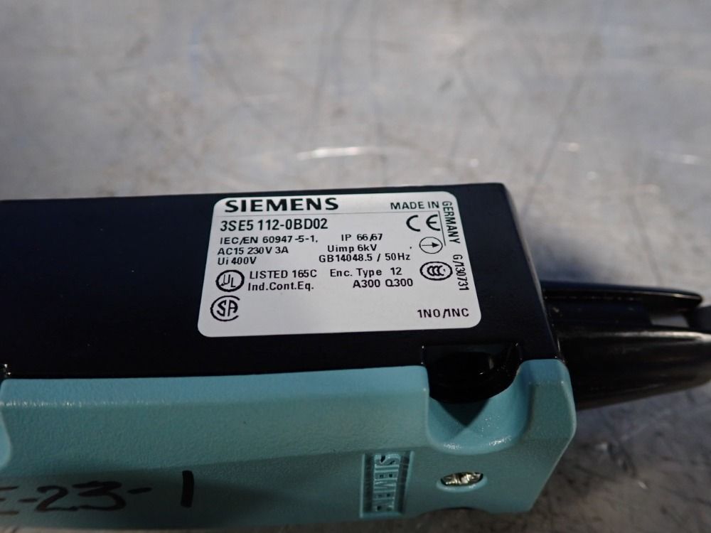 Siemens Position Switch - 3se112-0bd02