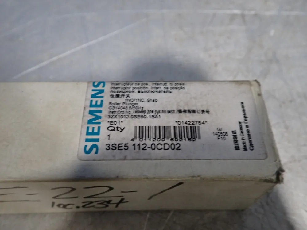 Siemens Position Switch - 3se5112-0cd02