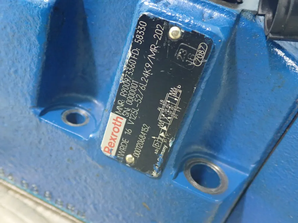 Rexroth Directional Control Valve - 4wrde16v125l-52/6l24k9/mr-202