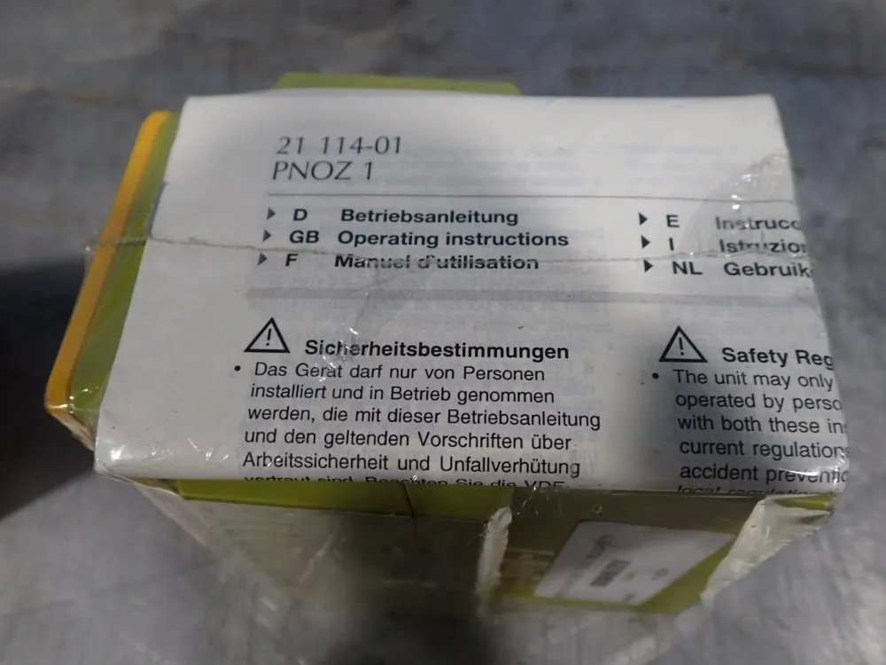 Pilz Safety Relay - Pnoz124vdc3n/o1n/c