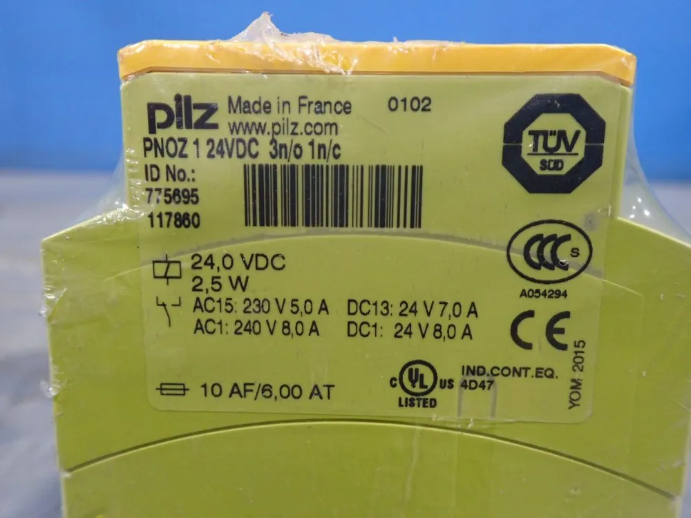 Pilz Safety Relay - Pnoz124vdc3n/o1n/c
