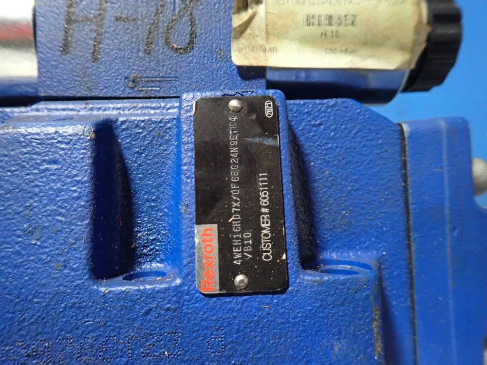 Rexroth Directional Valve Spool - 4weh16hd7x/of6eg24n9etk4/b10