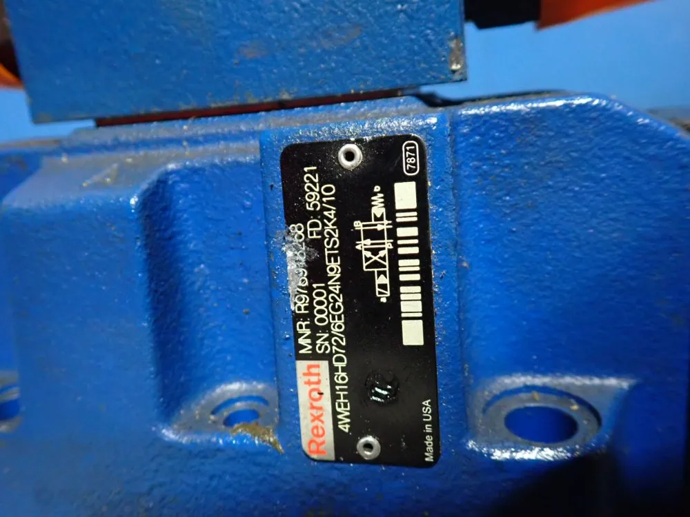 Rexroth Directional Valve Spool - 4weh16hd72/6eg24n9ets2k4/10