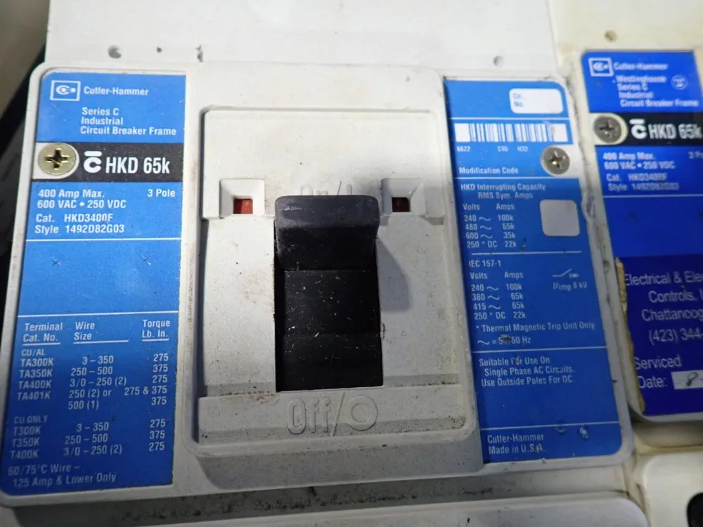 Cutler- Hammer Circuit Breaker - Hkd3400f