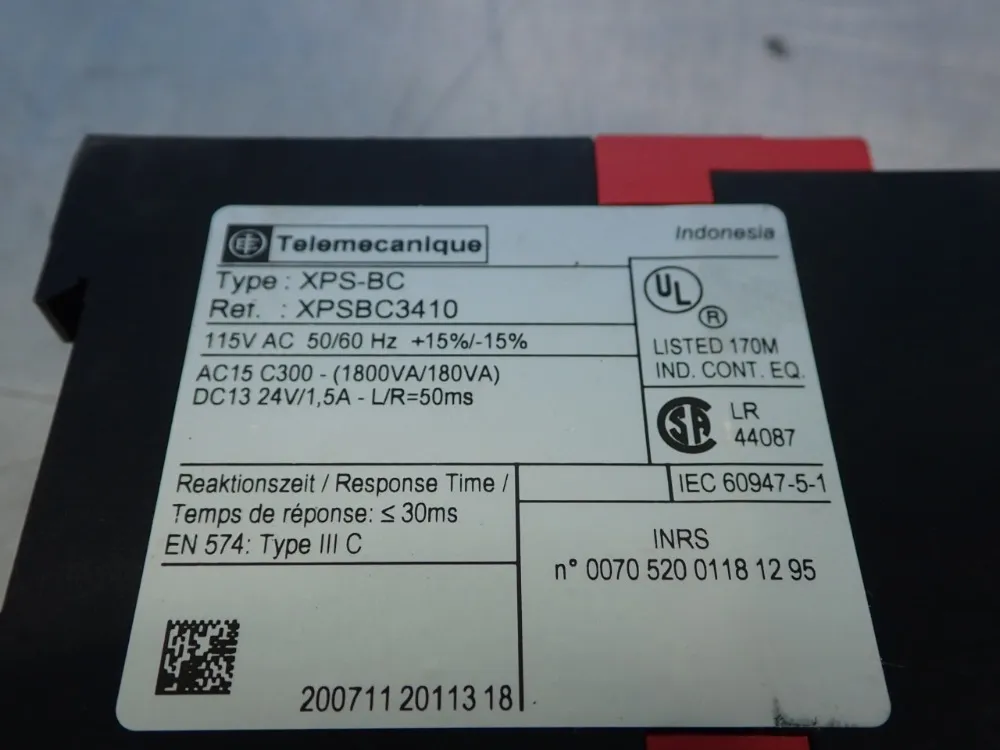 Telemecanique Safety Relay Module - Xpsbc3410