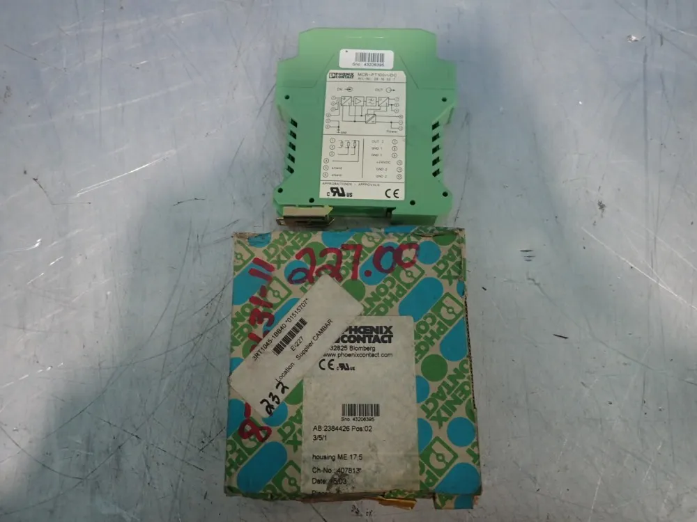 Phoenix Contact Transducer - Mcr-pt100-i-dc