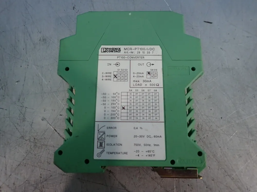 Phoenix Contact Transducer - Mcr-pt100-i-dc