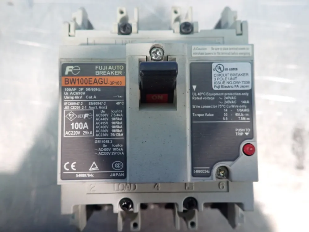 Fuji Circuit Breaker - Bw100eagu-3p100
