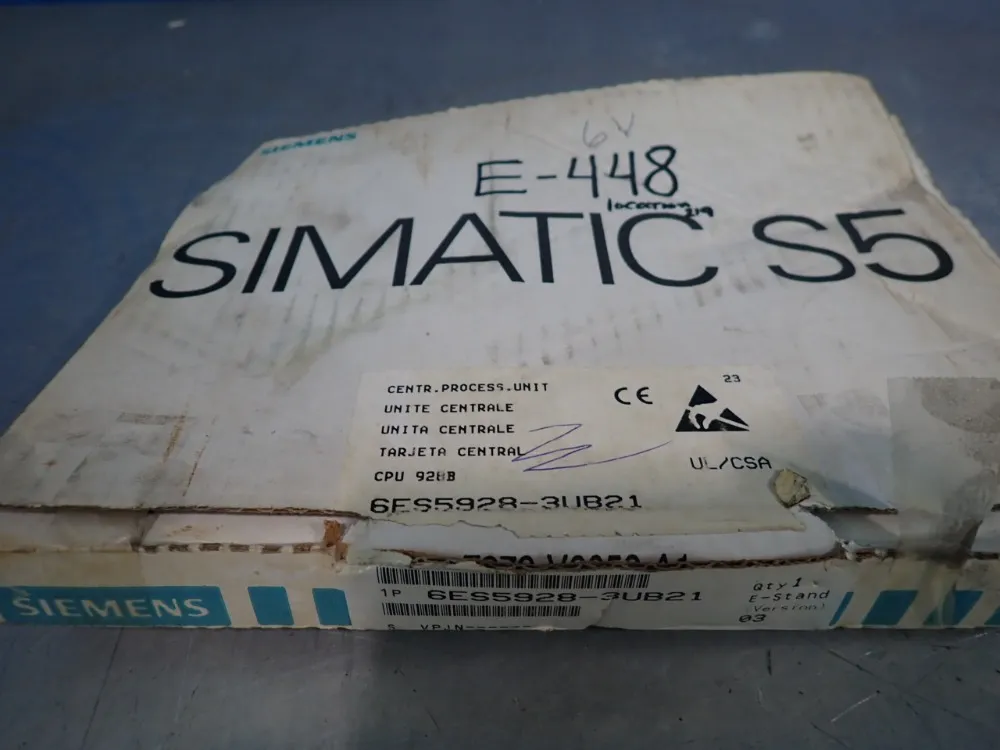 Siemens Central Processing Unit - 6es5928-3ub21