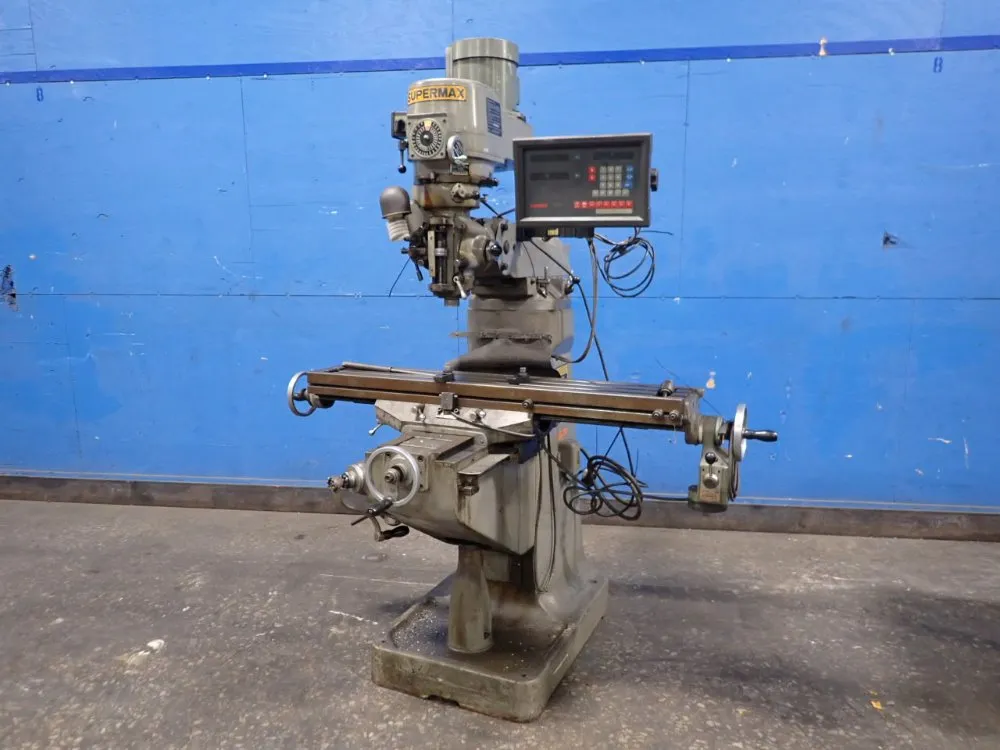 Yci Supermax 9" X 49" Vertical Mill - Ycm-1 1/2va