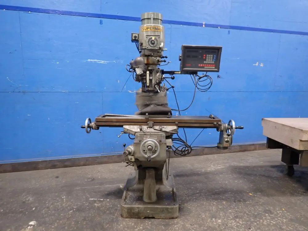 Yci Supermax 9" X 49" Vertical Mill - Ycm-1 1/2va