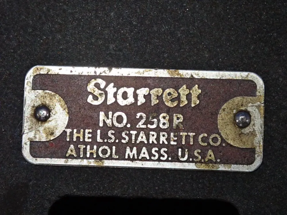 Starrett Riser Block - 258r