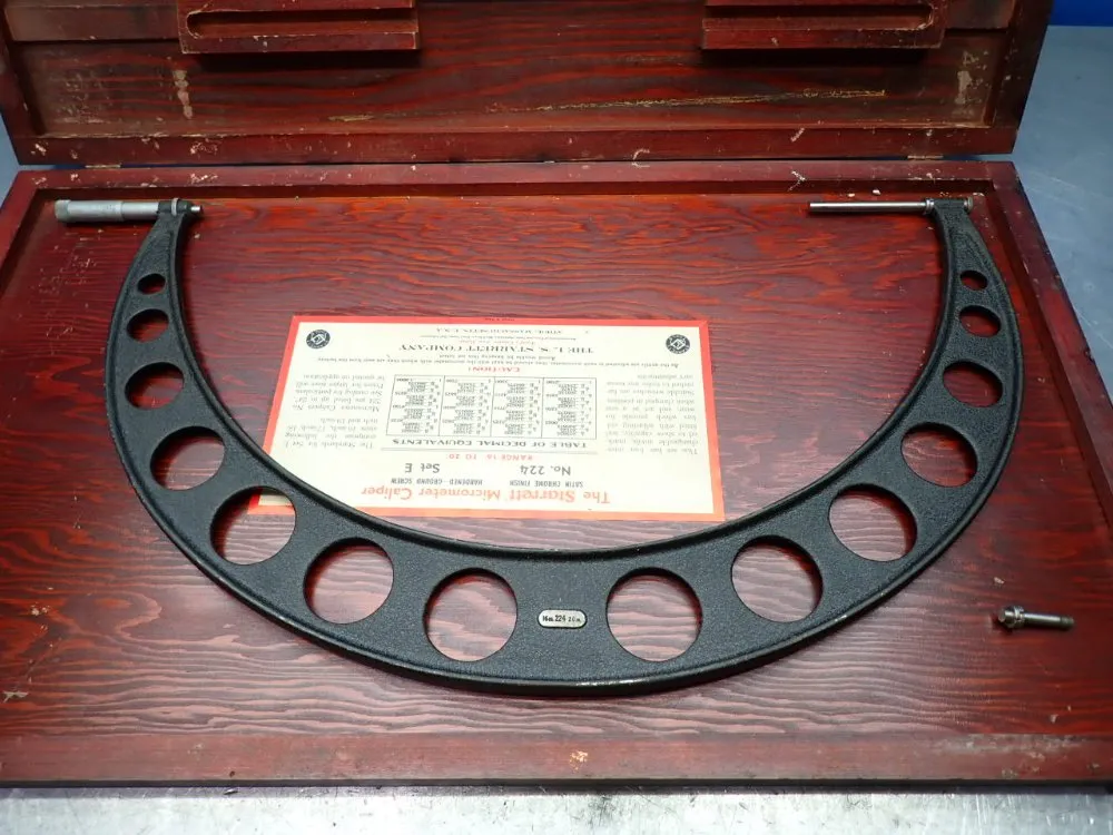 Starrett 16"-20" Micrometer Caliper, Set E - 224