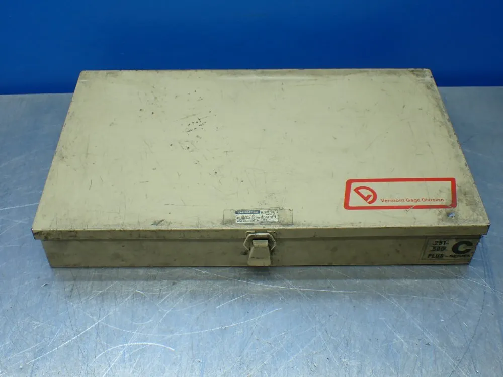 Vermont Gage Plug Gage Set (incomplete) - .251-.500